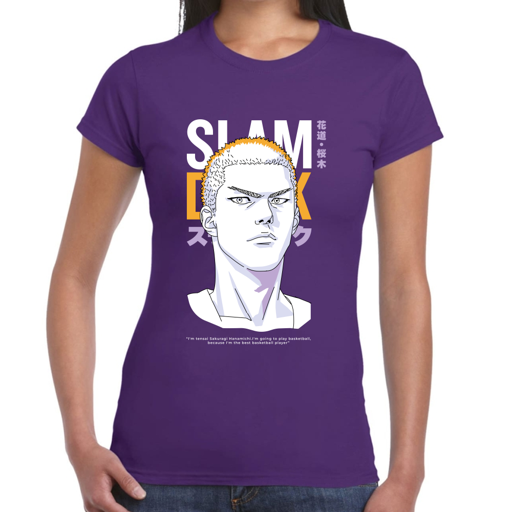 Playera Hanamichi Slam Dunk Algodón #0001698
