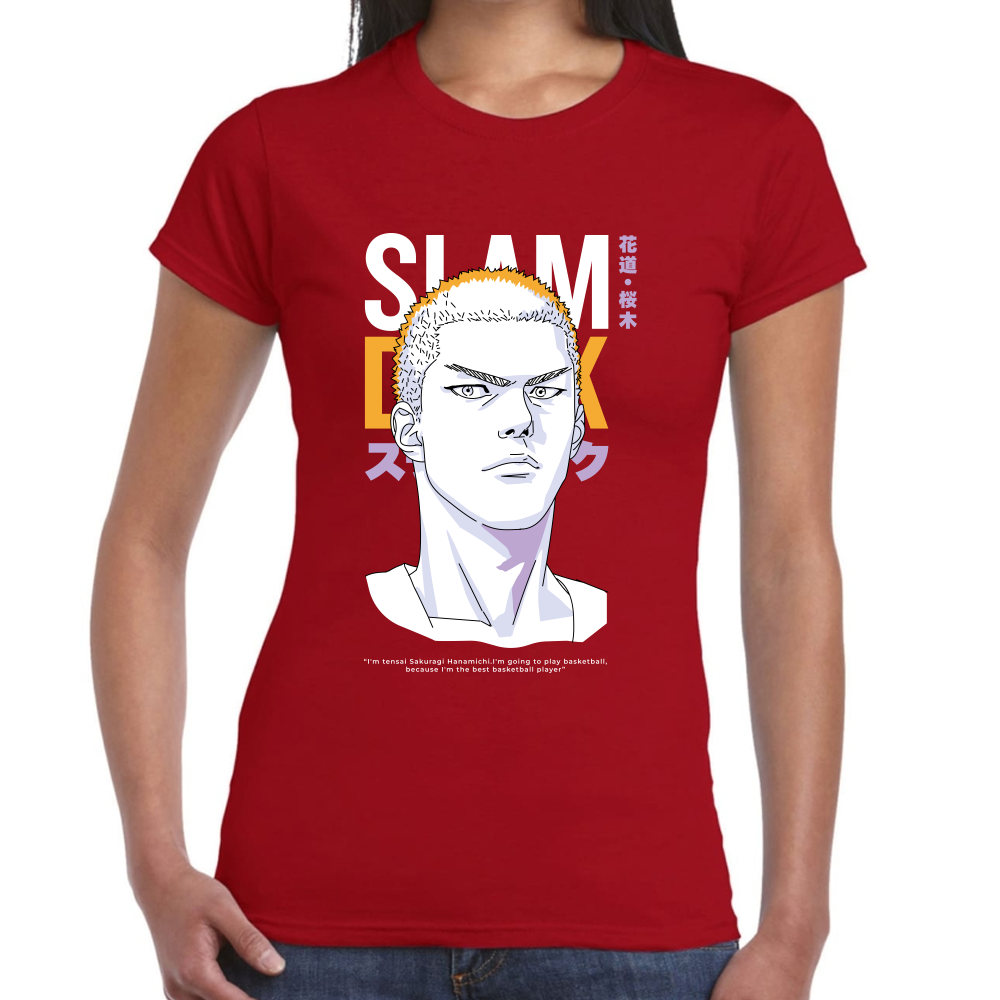 Playera Hanamichi Slam Dunk Algodón #0001698