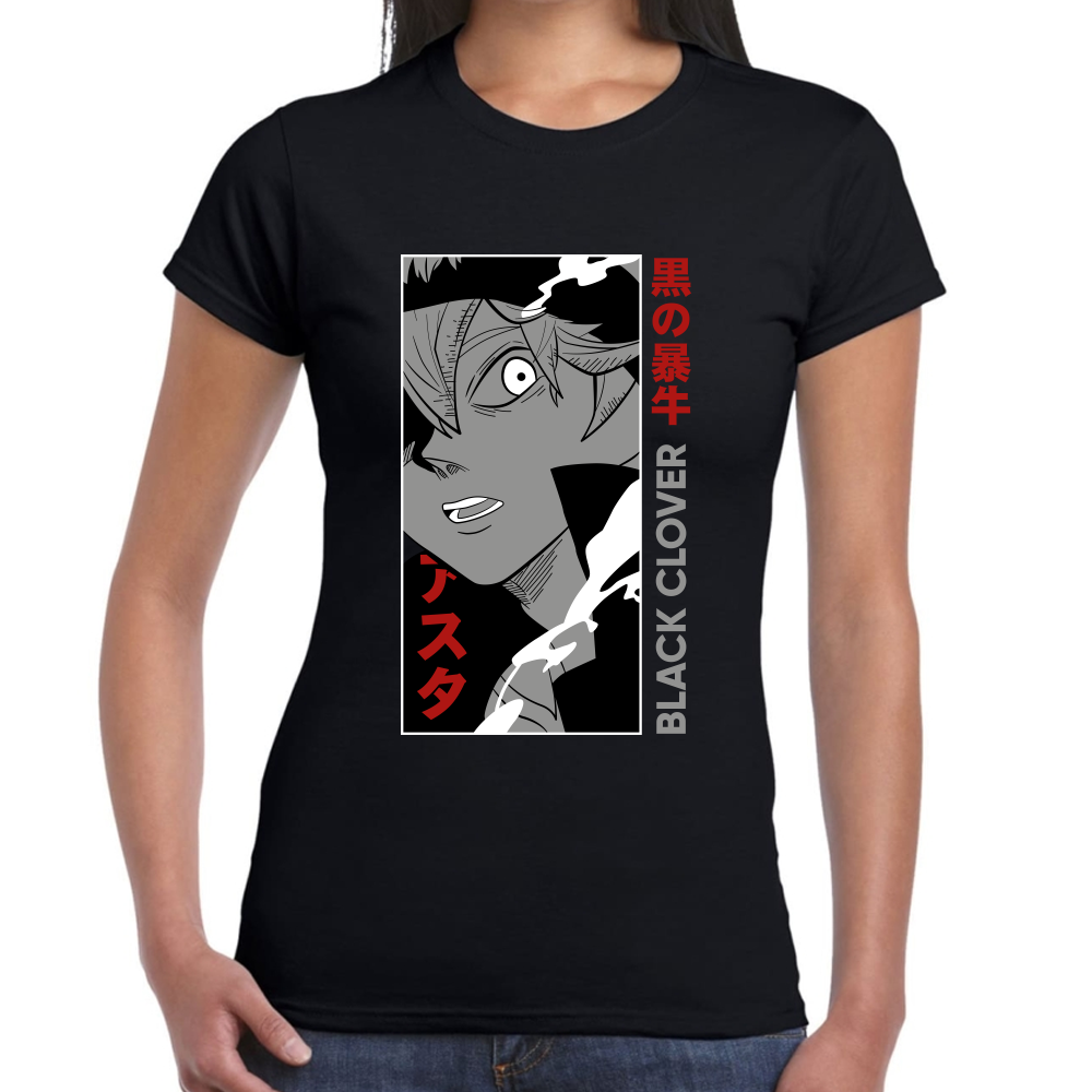Playera Asta Black Clover Algodón Premium #0001702