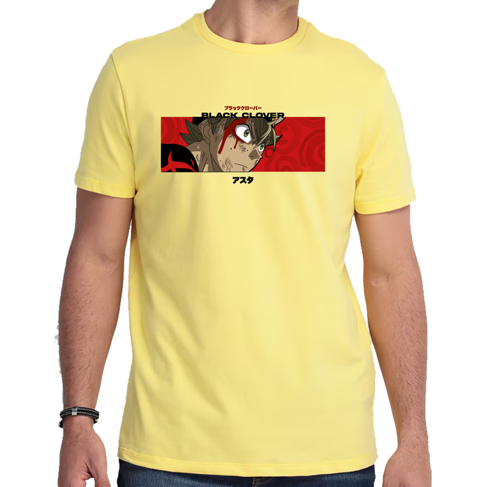 Playera Asta Black Clover Algodón Premium #0001703