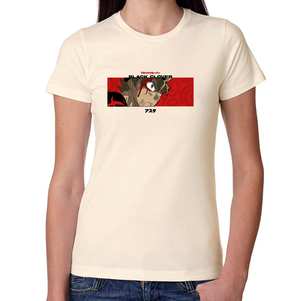 Playera Asta Black Clover Algodón Premium #0001703