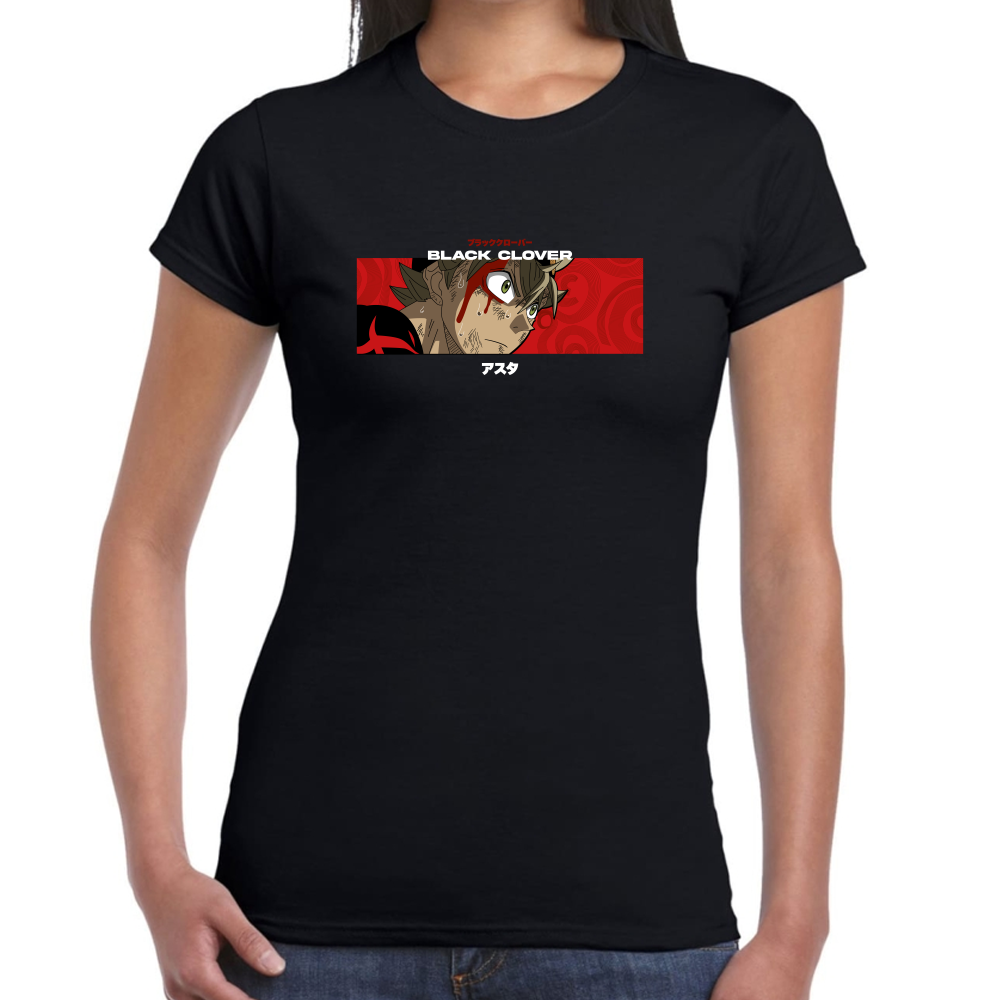 Playera Asta Black Clover Algodón Premium #0001703
