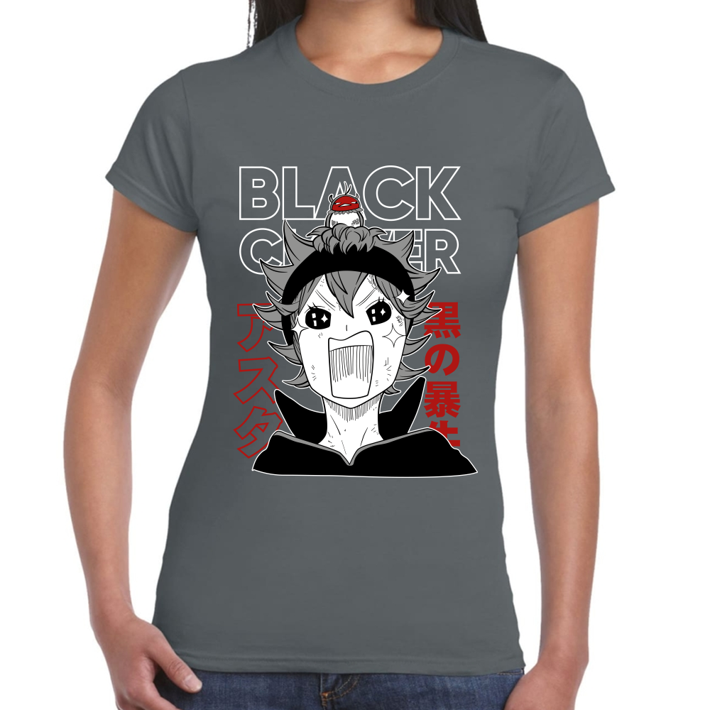 Playera Asta Black Clover Algodón Premium #0001704