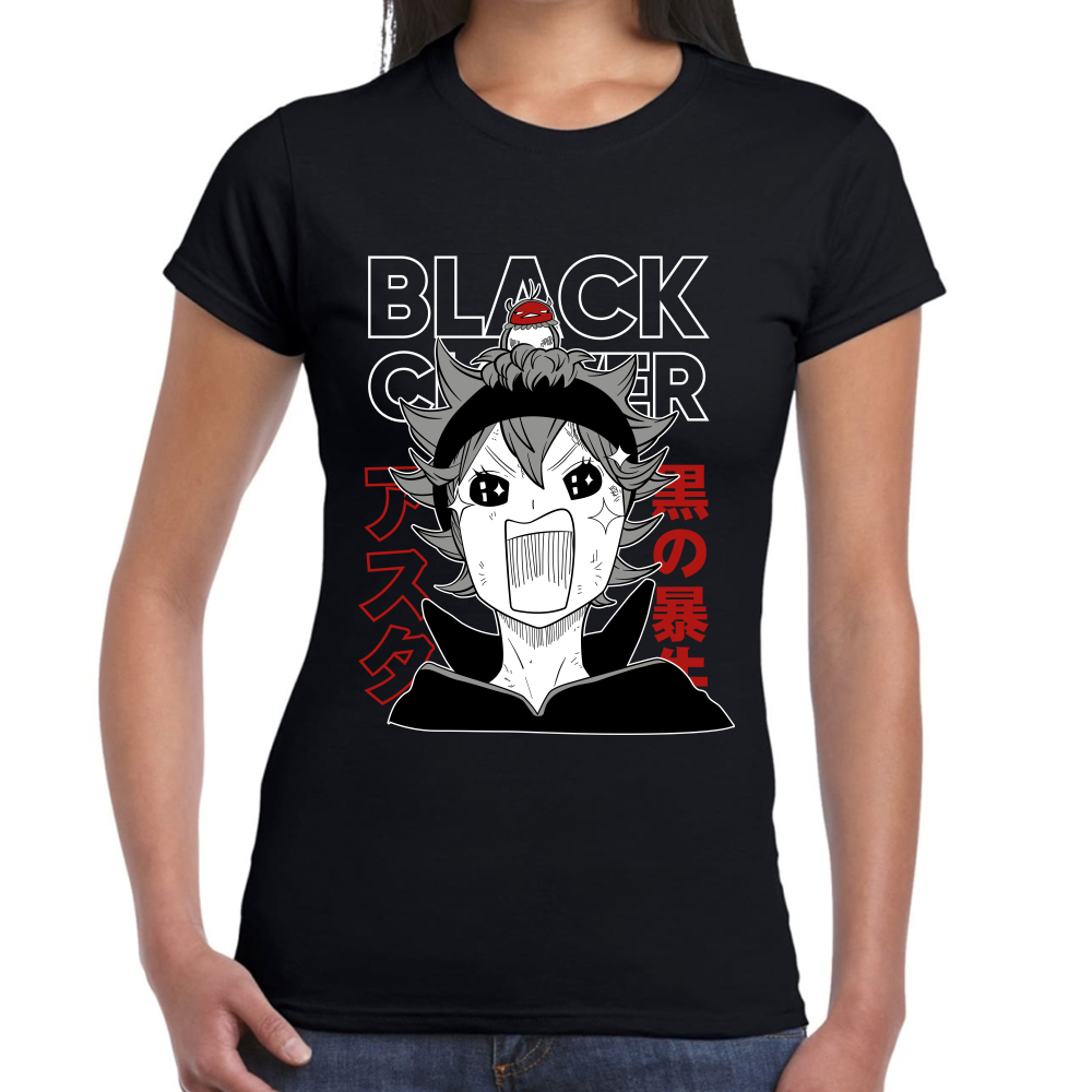 Playera Asta Black Clover Algodón Premium #0001704 Imagen secundaria del producto