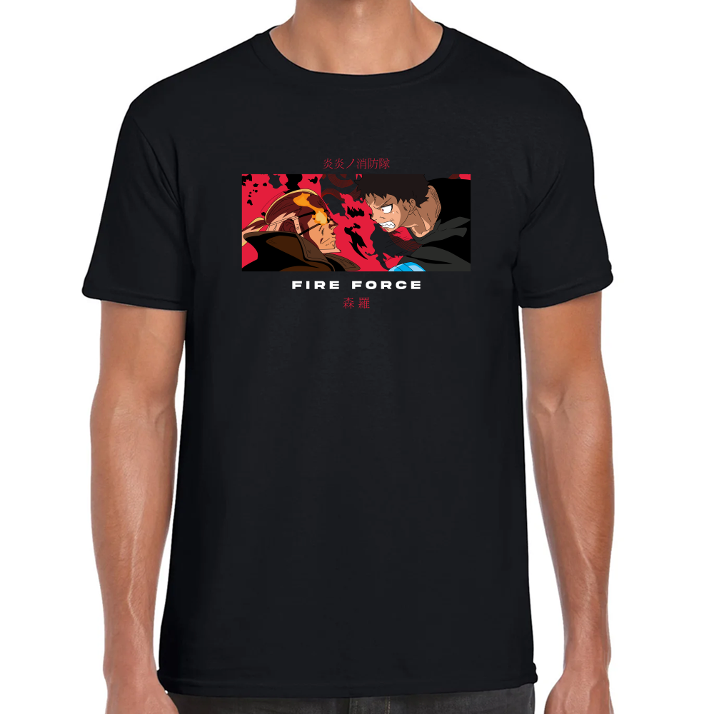 Playera Burns & Shinra Fire Force #0001707