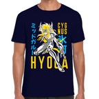 Playera Hyoga de Cisne Caballeros del Zodiaco Algodón Premium #0001710
