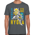 Playera Hyoga de Cisne Caballeros del Zodiaco Algodón Premium #0001710