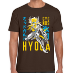 Playera Hyoga de Cisne Caballeros del Zodiaco Algodón Premium #0001710