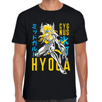 Playera Hyoga de Cisne Caballeros del Zodiaco Algodón Premium #0001710