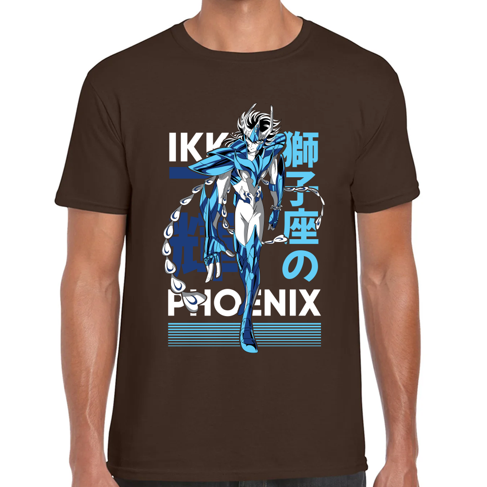 Playera Phoenix Ikki Caballeros del Zodiaco Algodón Premium #0001711