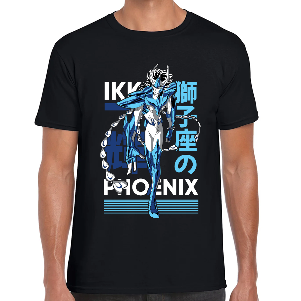 Playera Phoenix Ikki Caballeros del Zodiaco Algodón Premium #0001711