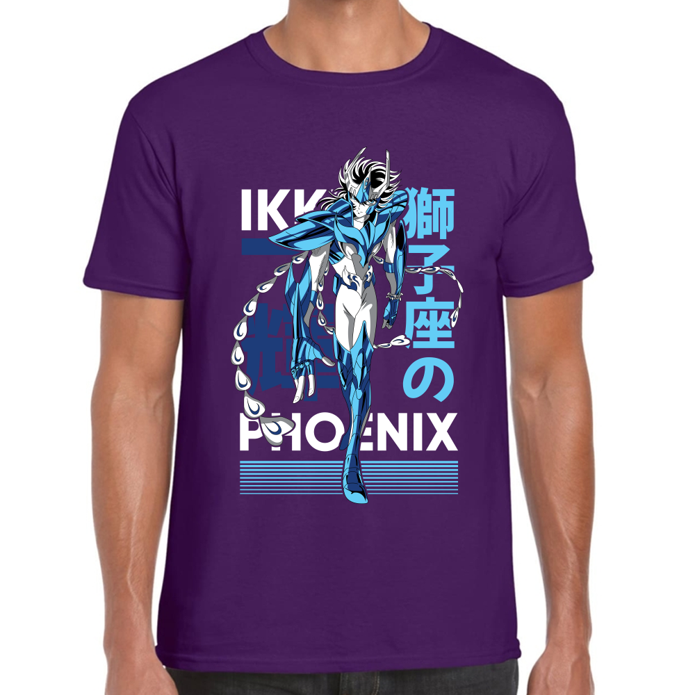 Playera Phoenix Ikki Caballeros del Zodiaco Algodón Premium #0001711