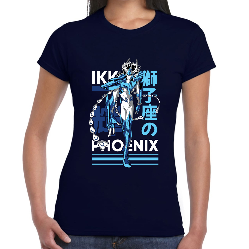 Playera Phoenix Ikki Caballeros del Zodiaco Algodón Premium #0001711
