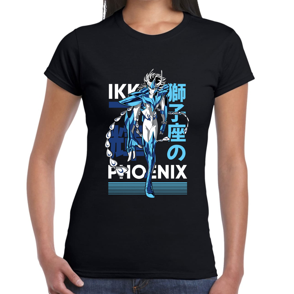 Playera Phoenix Ikki Caballeros del Zodiaco Algodón Premium #0001711