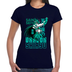 Playera Dragon Shiryu Caballeros del Zodiaco Algodón Premium #0001712