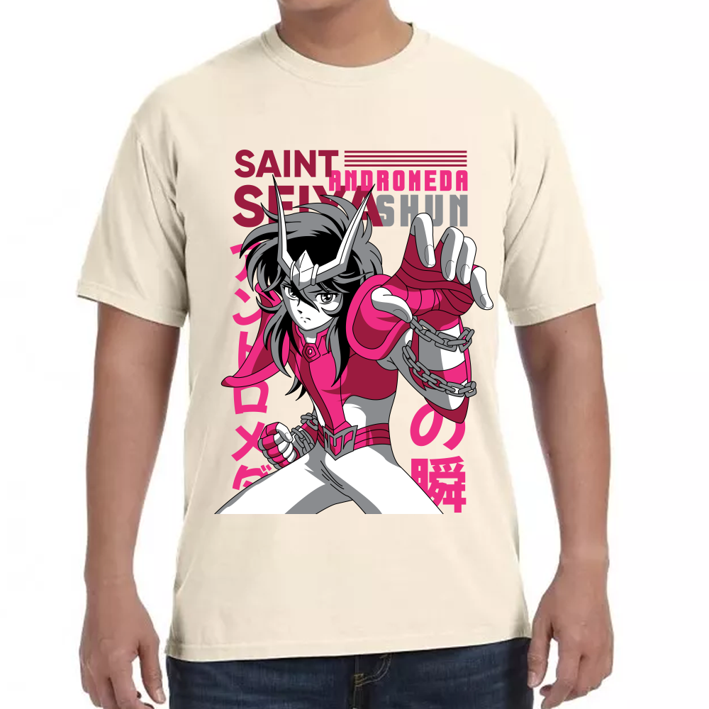Playera Shun Andromeda Caballeros del Zodiaco Algodón #0001713