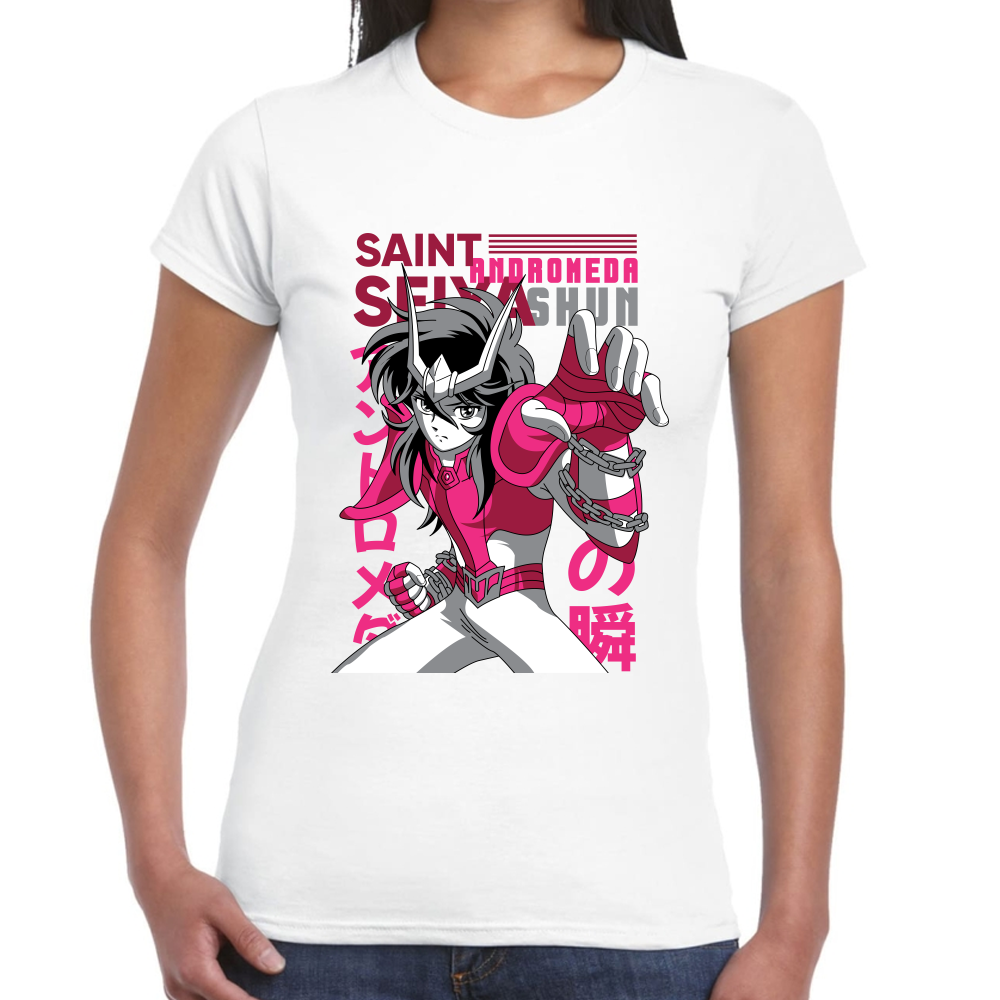 Playera Shun Andromeda Caballeros del Zodiaco Algodón #0001713 Imagen secundaria del producto