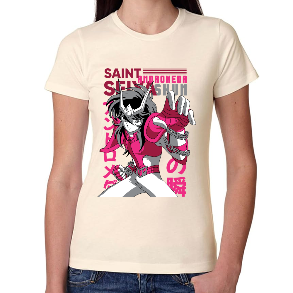 Playera Shun Andromeda Caballeros del Zodiaco Algodón #0001713