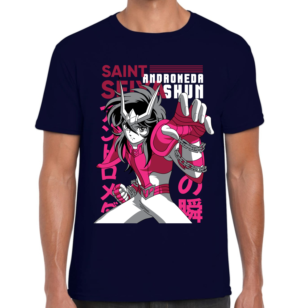 Playera Shun Andromeda Caballeros del Zodiaco Algodón #0001713