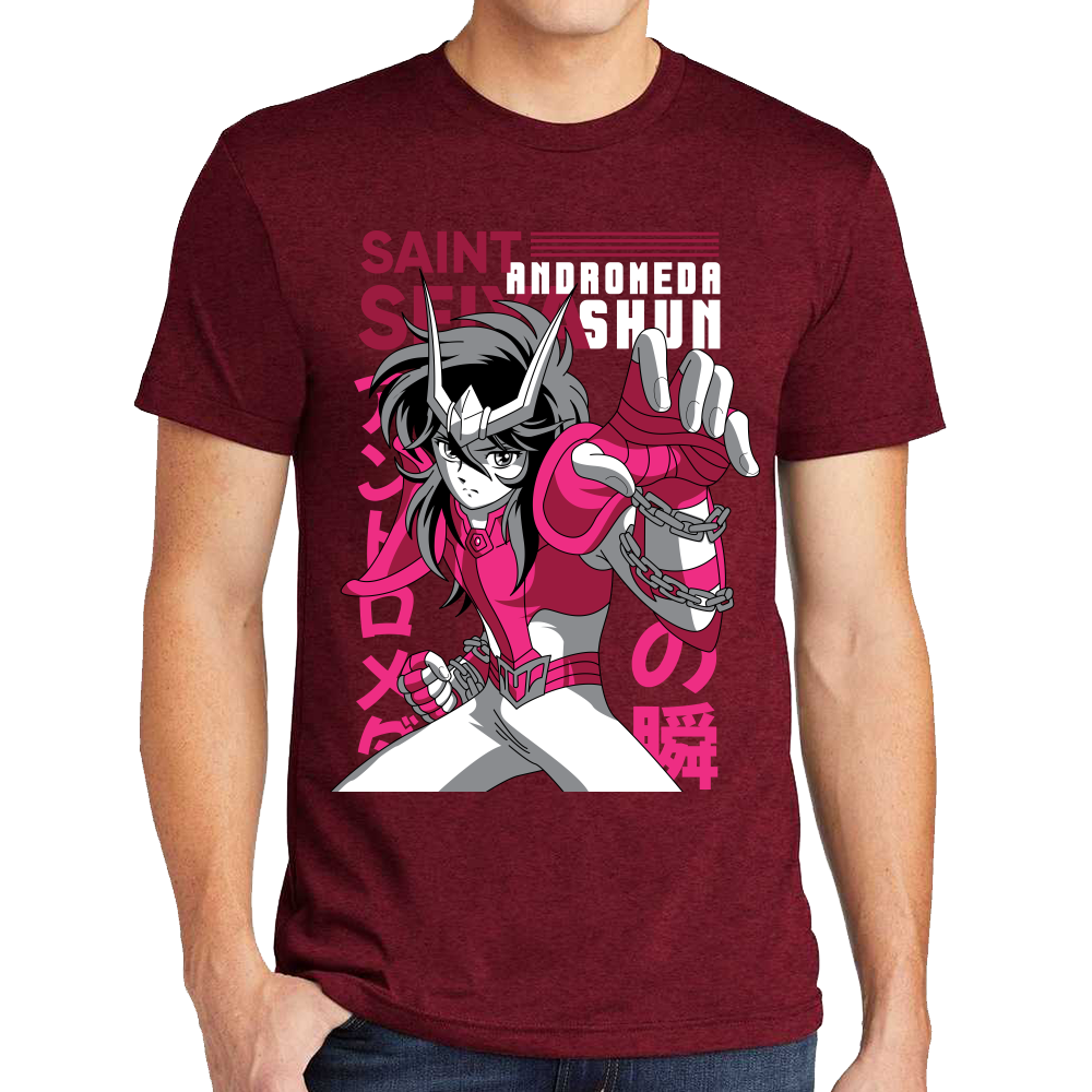 Playera Shun Andromeda Caballeros del Zodiaco Algodón #0001713