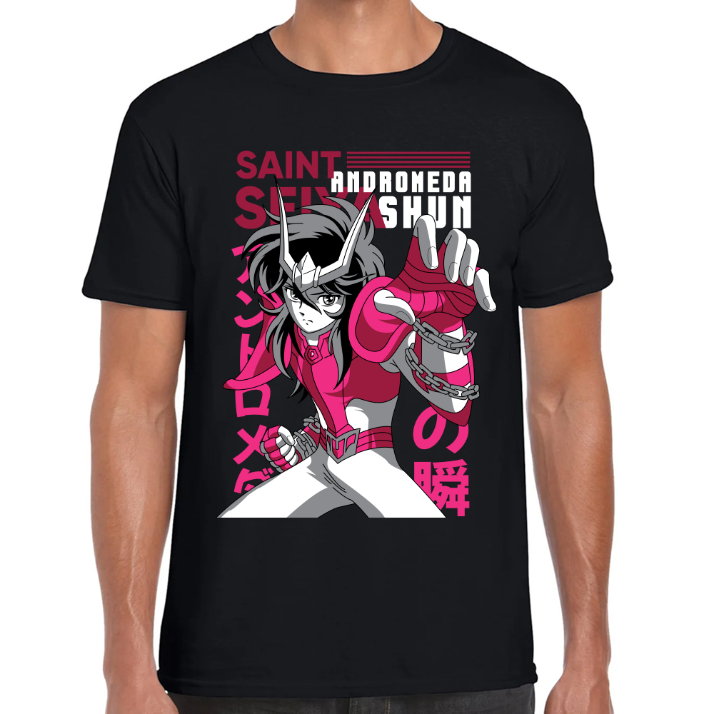 Playera Shun Andromeda Caballeros del Zodiaco Algodón #0001713