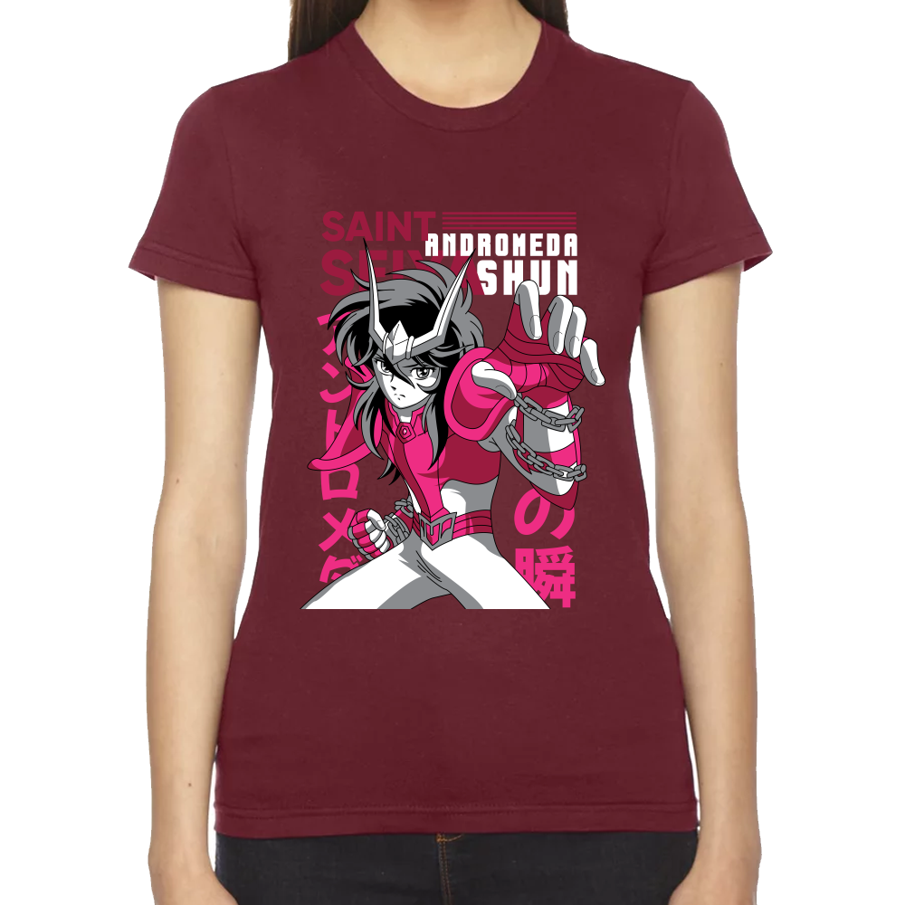Playera Shun Andromeda Caballeros del Zodiaco Algodón #0001713