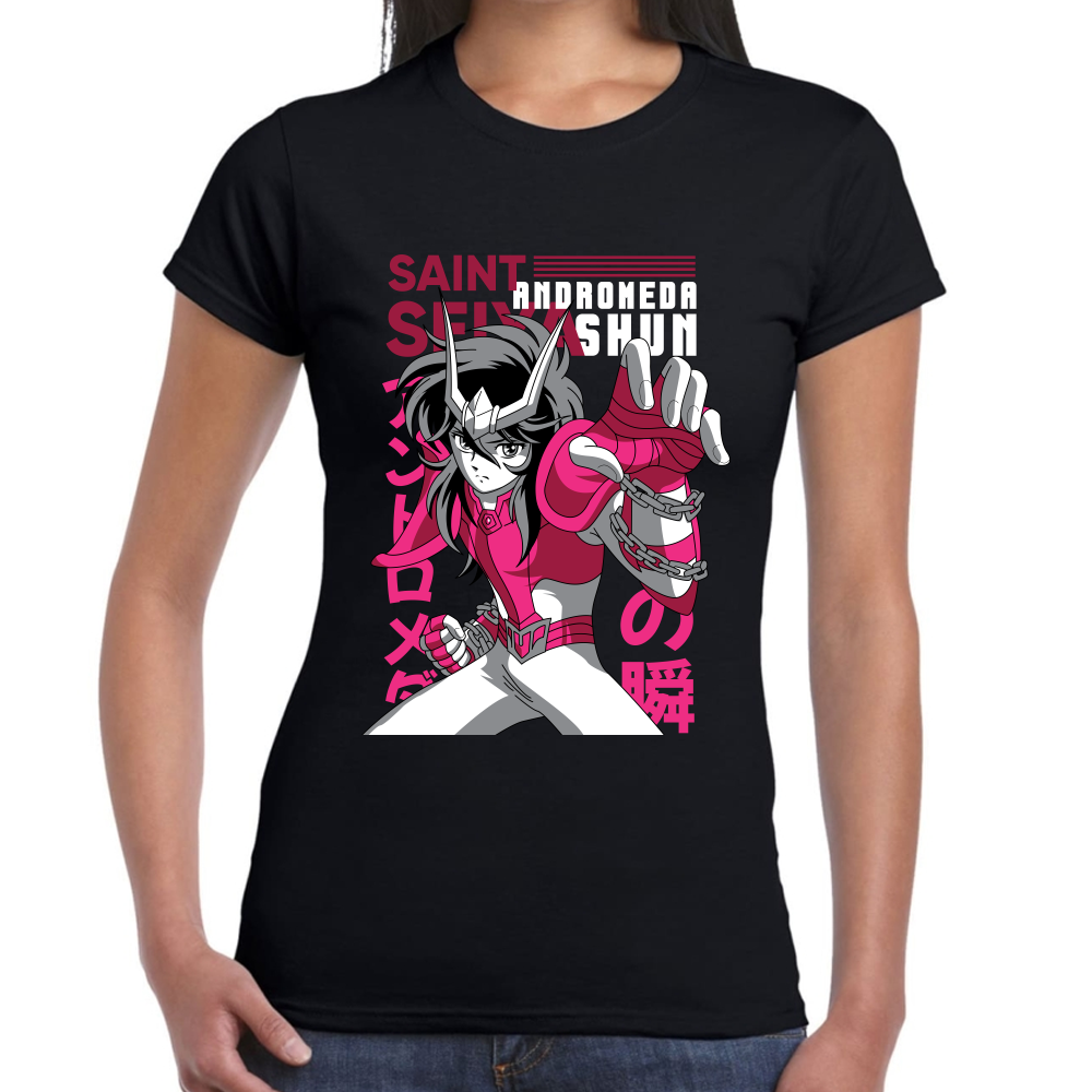 Playera Shun Andromeda Caballeros del Zodiaco Algodón #0001713