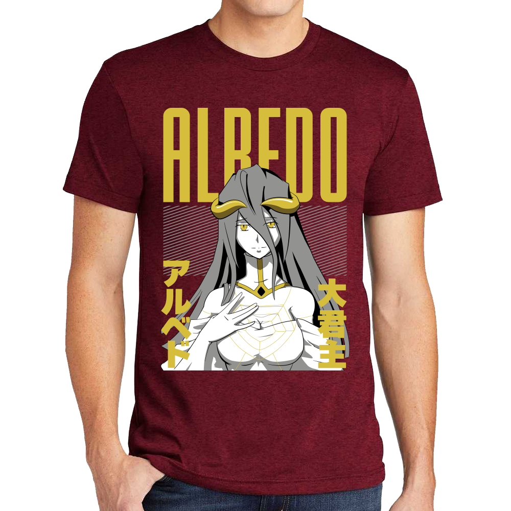 Playera Albedo Overlord Algodón Premium #0001716