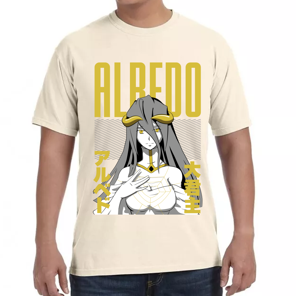 Playera Albedo Overlord Algodón Premium #0001716