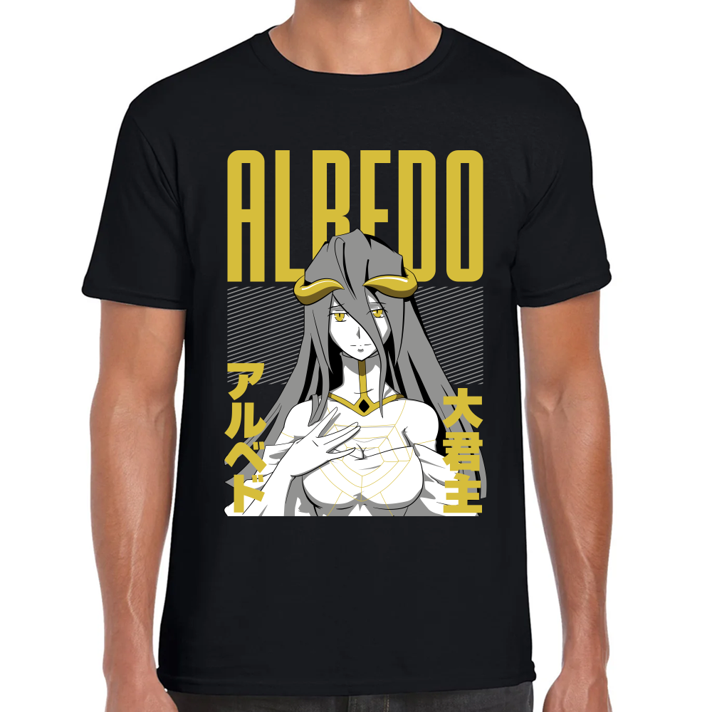 Playera Albedo Overlord Algodón Premium #0001716