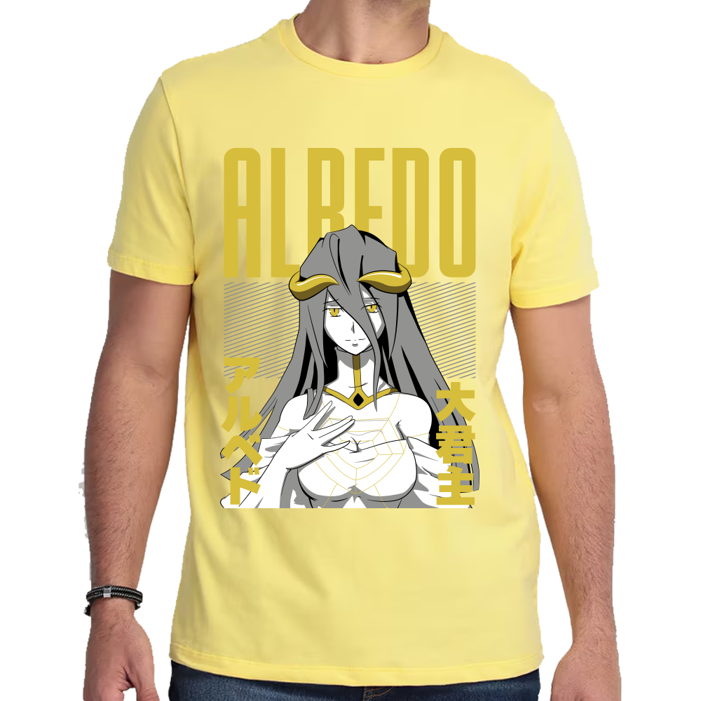 Playera Albedo Overlord Algodón Premium #0001716