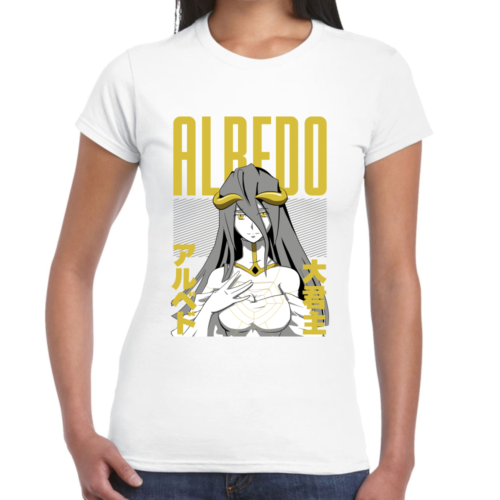 Playera Albedo Overlord Algodón Premium #0001716