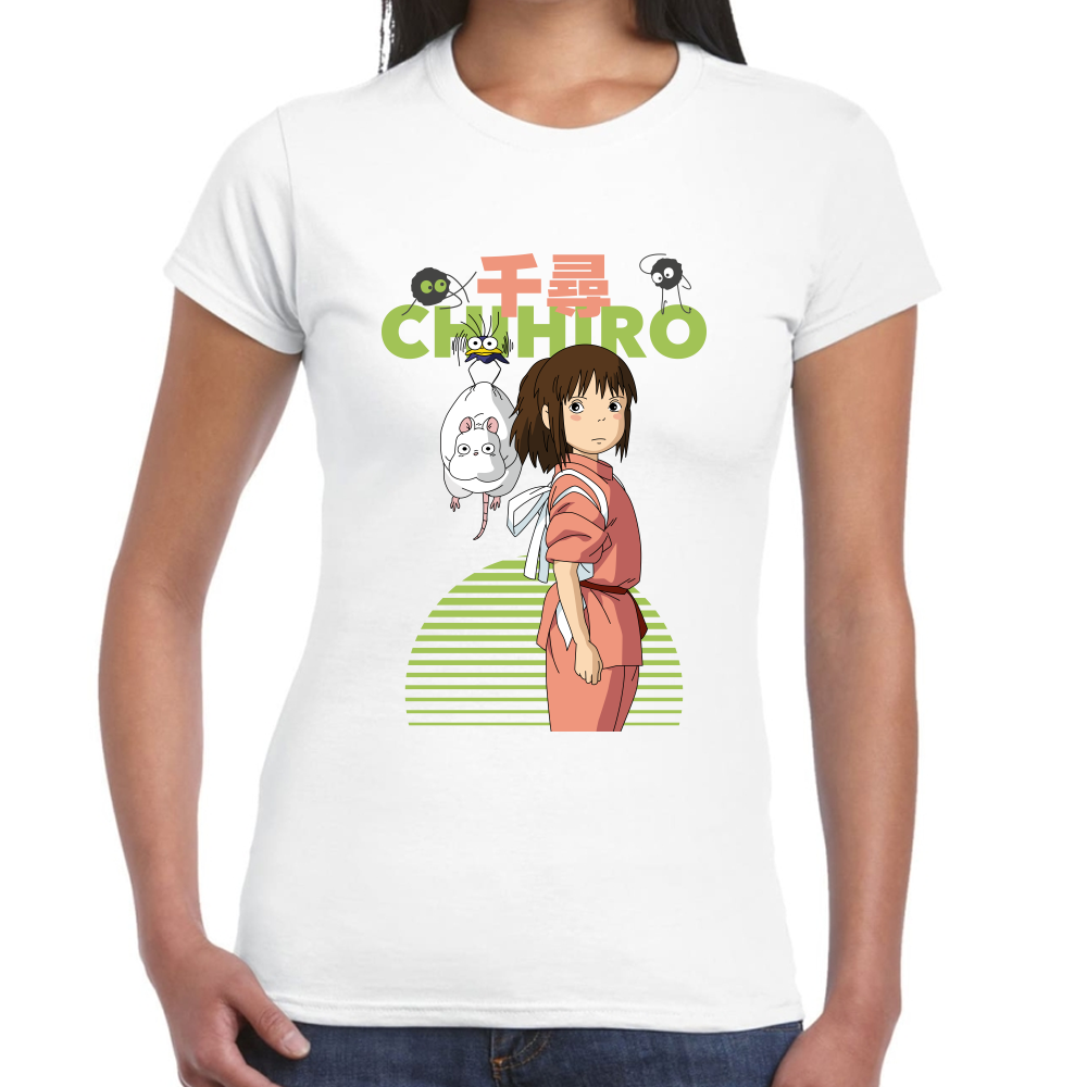 Playera Chihiro Studio Ghibli Algodón Premium #0001719