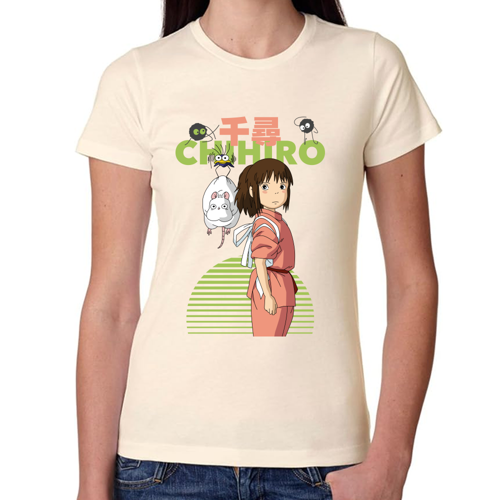Playera Chihiro Studio Ghibli Algodón Premium #0001719