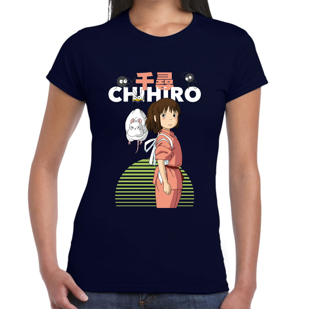Playera Chihiro Studio Ghibli Algodón Premium #0001719