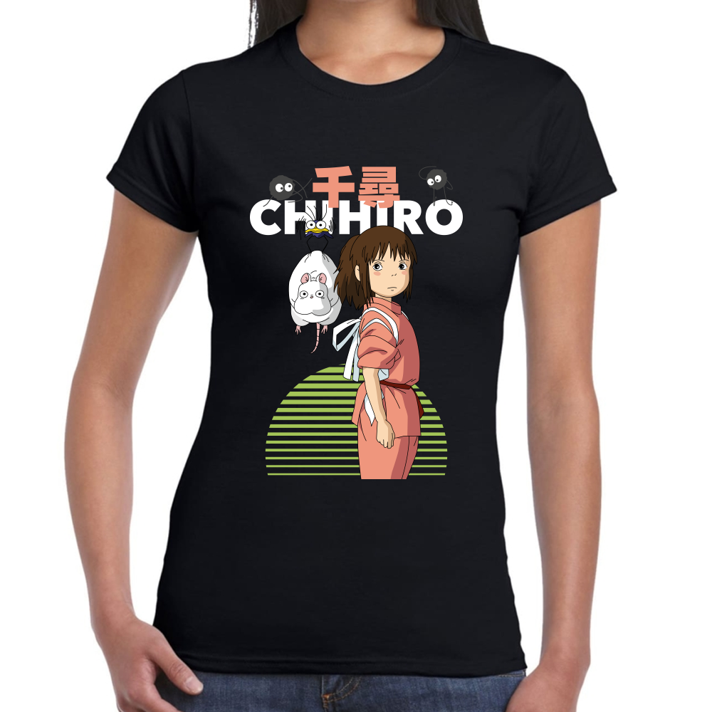 Playera Chihiro Studio Ghibli Algodón Premium #0001719