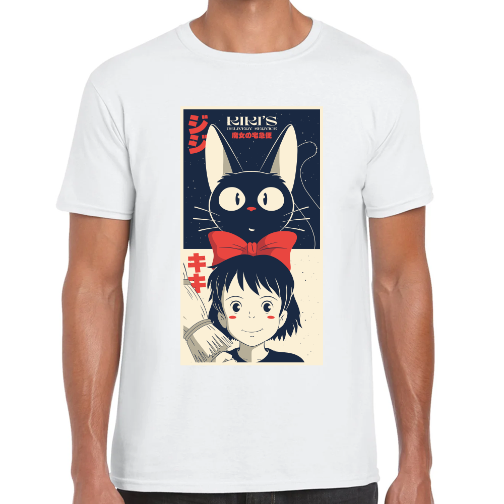 Playera  Studio Ghibli Kikis-Delivery Algodón Premium #0001721