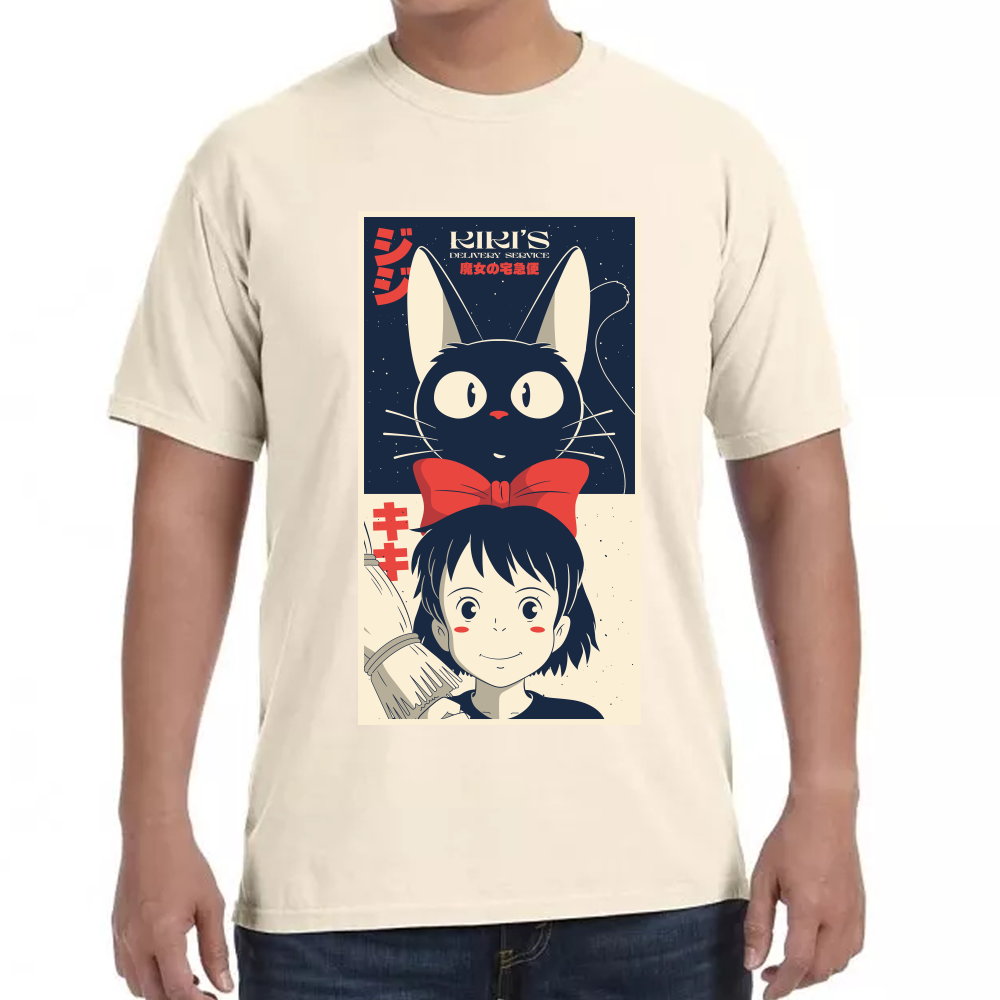 Playera  Studio Ghibli Kikis-Delivery Algodón Premium #0001721