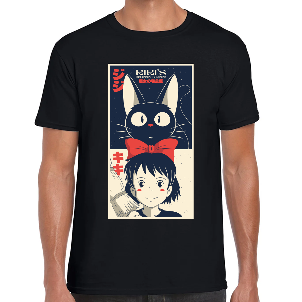 Playera  Studio Ghibli Kikis-Delivery Algodón Premium #0001721