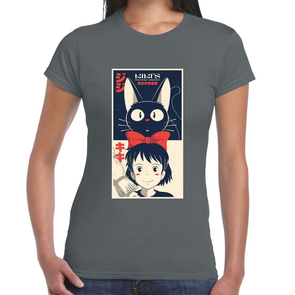 Playera  Studio Ghibli Kikis-Delivery Algodón Premium #0001721