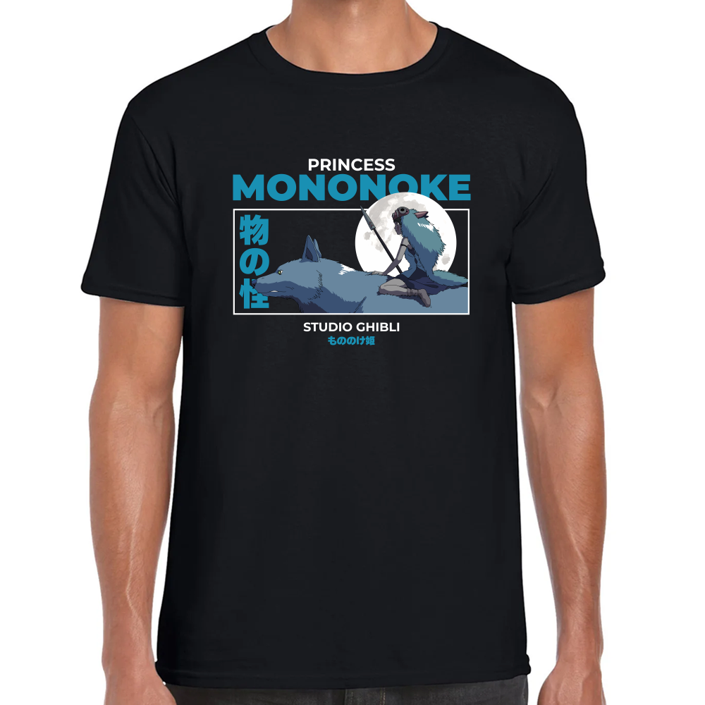 Playera Mononoke Studio Ghibli Algodón Premium #0001724