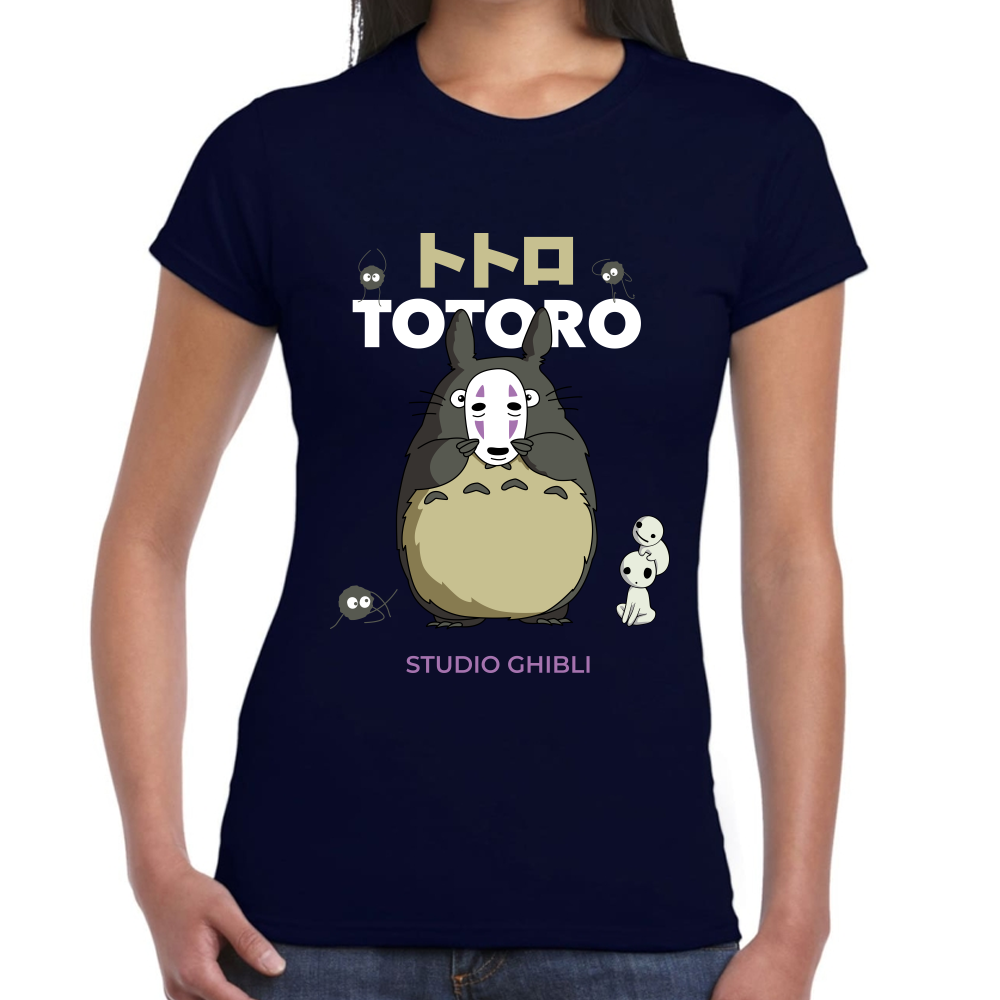 Playera Totoro Crossover Studio Ghibli Algodón #0001725