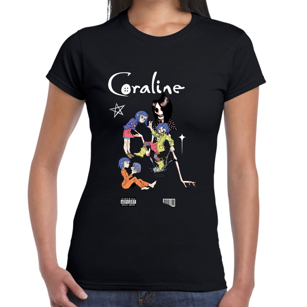Playera Coraline Laika Studios Algodón Premium #0001737