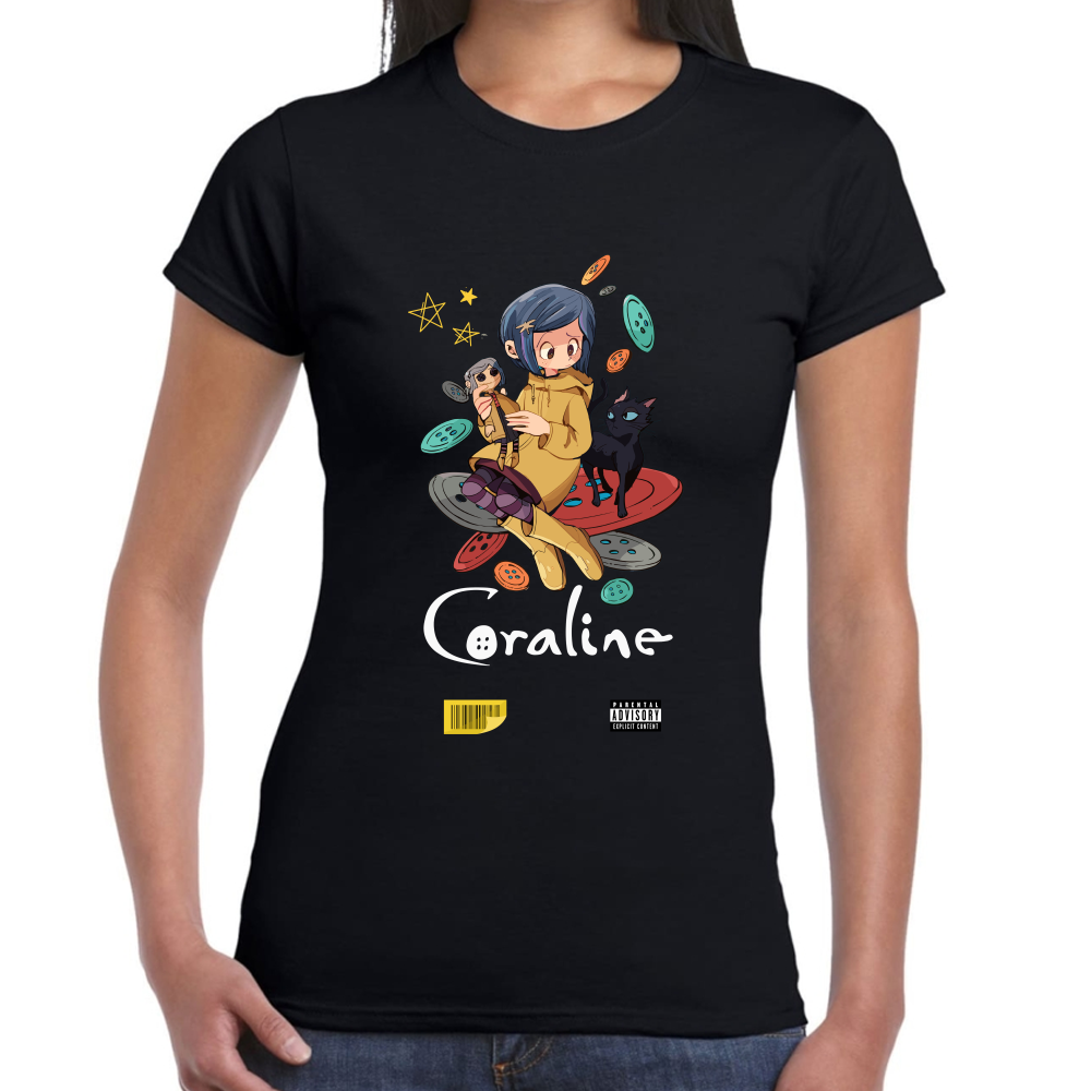 Playera Coraline Laika Studios Algodón #0001742