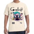 Playera Coraline & Gato Algodón Premium #0001749