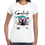 Playera Coraline & Gato Algodón Premium #0001749