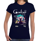 Playera Coraline & Gato Algodón Premium #0001749