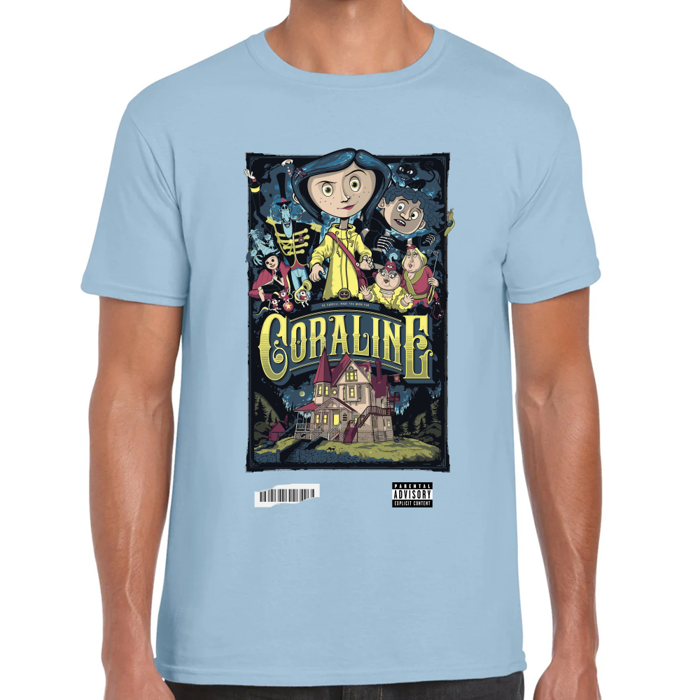 Playera Coraline y la Puerta Secreta Algodón Premium #0001750