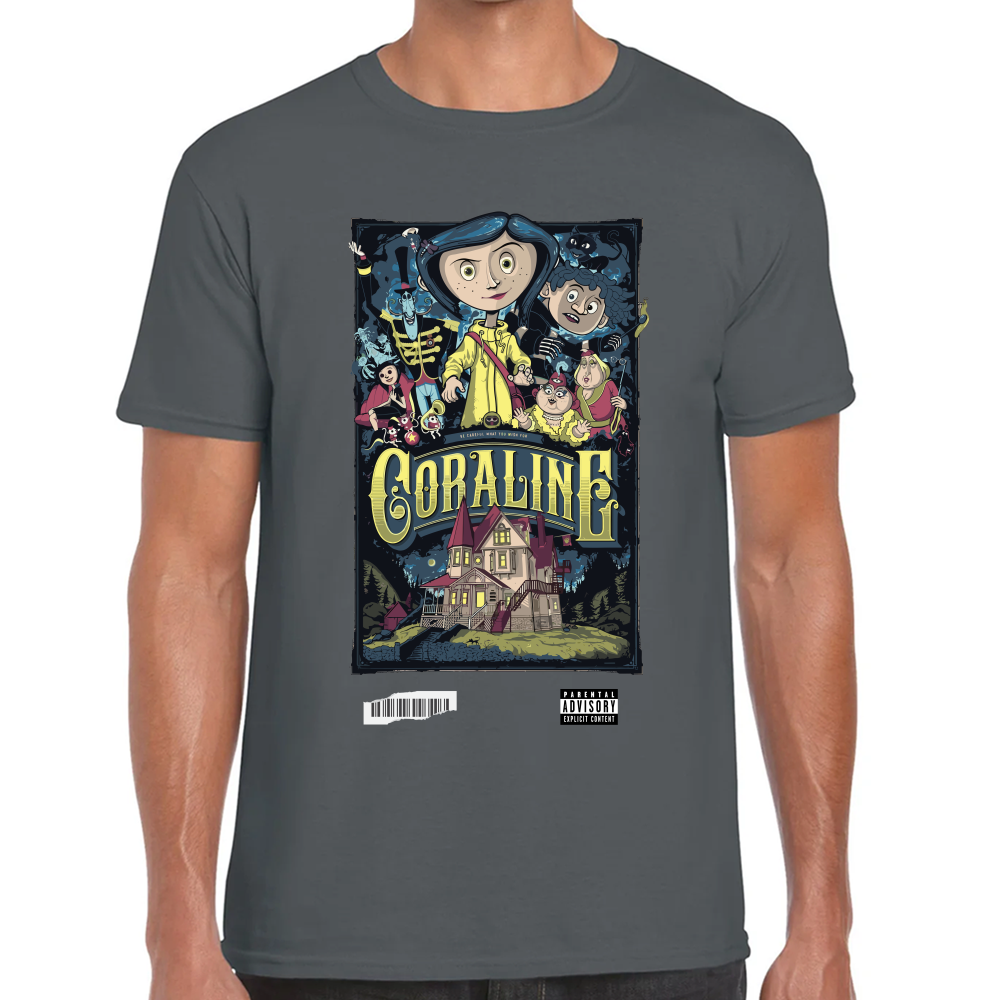 Playera Coraline y la Puerta Secreta Algodón Premium #0001750