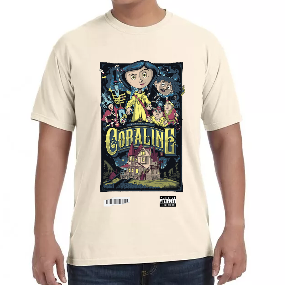 Playera Coraline y la Puerta Secreta Algodón Premium #0001750